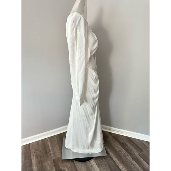 CHRISTOPHER ESBER Ruched Cutout Stretch Maxi Dress US 8 $1090 - Picture 10 of 14